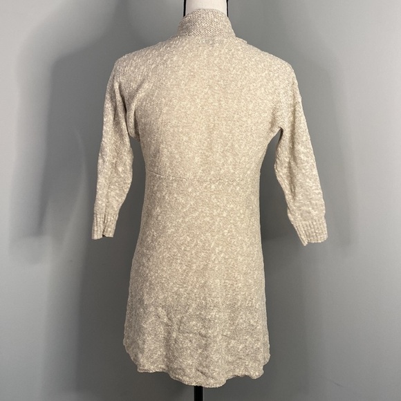 Eileen Fisher Petite Linen Green Quarter Sleeve Blouse Cardigan - Picture 5 of 7